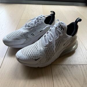 Nike Air Max 270 White and Black Sneakers